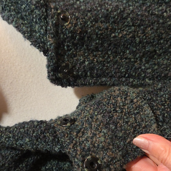 Green Wool Cape From Ireland - Picture 5 of 6